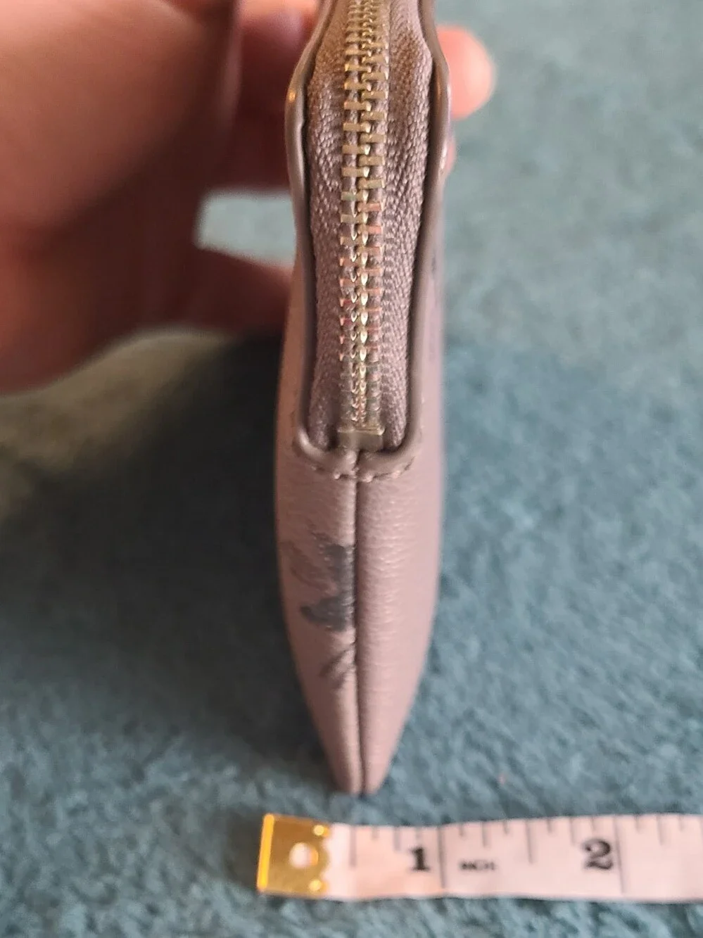 Coach Gray Star Zip Wristlet